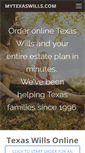 Mobile Screenshot of mytexaswills.com