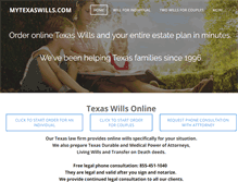 Tablet Screenshot of mytexaswills.com
